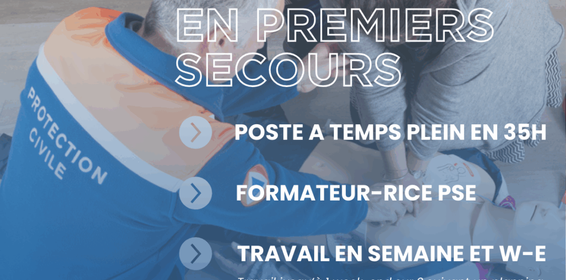 annonce emploi formateur en premiers secours