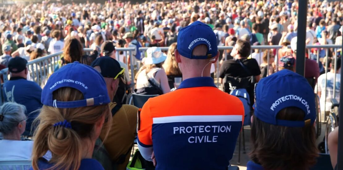 Les bénévoles de la Protection Civile lors du Festival du Roi Arthur